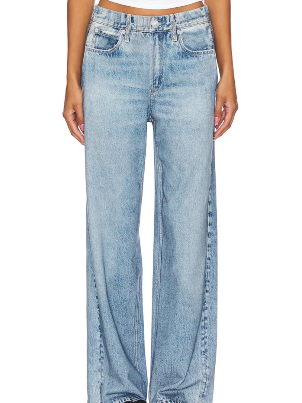 rag & bone Miramar Wide-Leg Jeans in Valentina - Picture 2 of 6